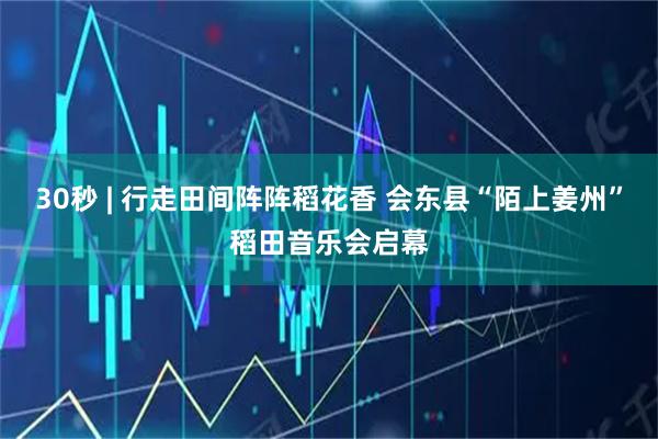 30秒 | 行走田间阵阵稻花香 会东县“陌上姜州”稻田音乐会启幕