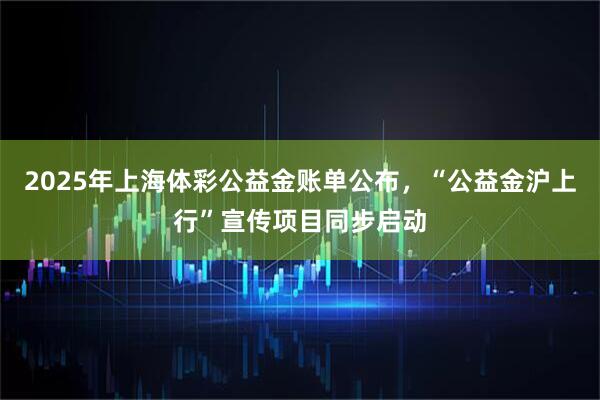2025年上海体彩公益金账单公布，“公益金沪上行”宣传项目同步启动