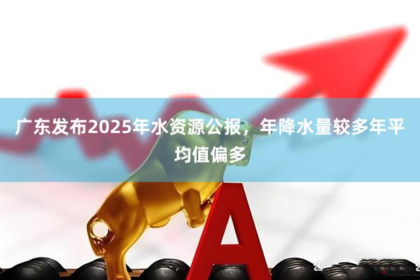 广东发布2025年水资源公报，年降水量较多年平均值偏多